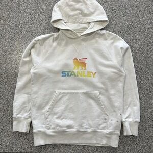Stanley Gradient Hoodie Womens M Cream Pullover Organic Cotton